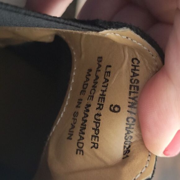 Steve Madden Womens Chaselyn Leather Almond Toe Ankle, Black Suede 9 - Picture 6 of 6